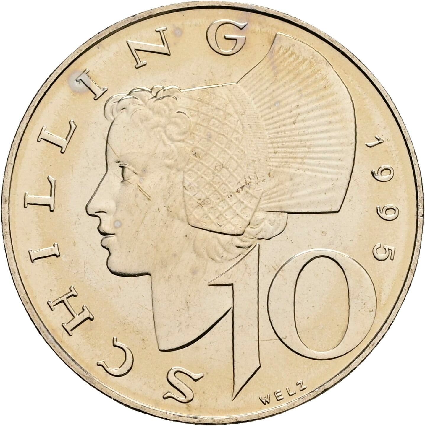 10 Schilling 1995 – Vorderseite