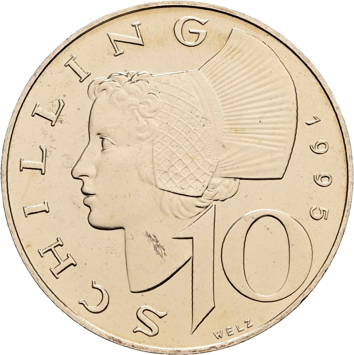 10 Schilling 1995 – Vorderseite