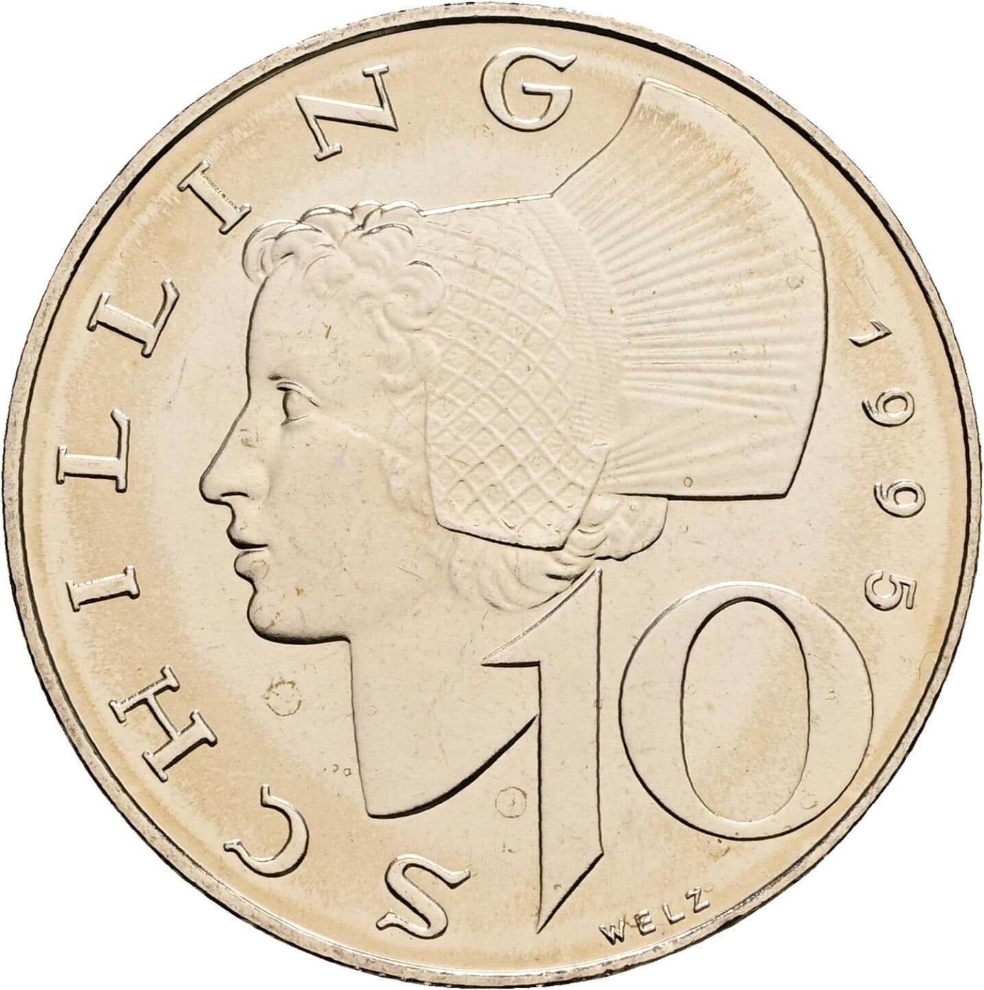10 Schilling 1995 – Vorderseite