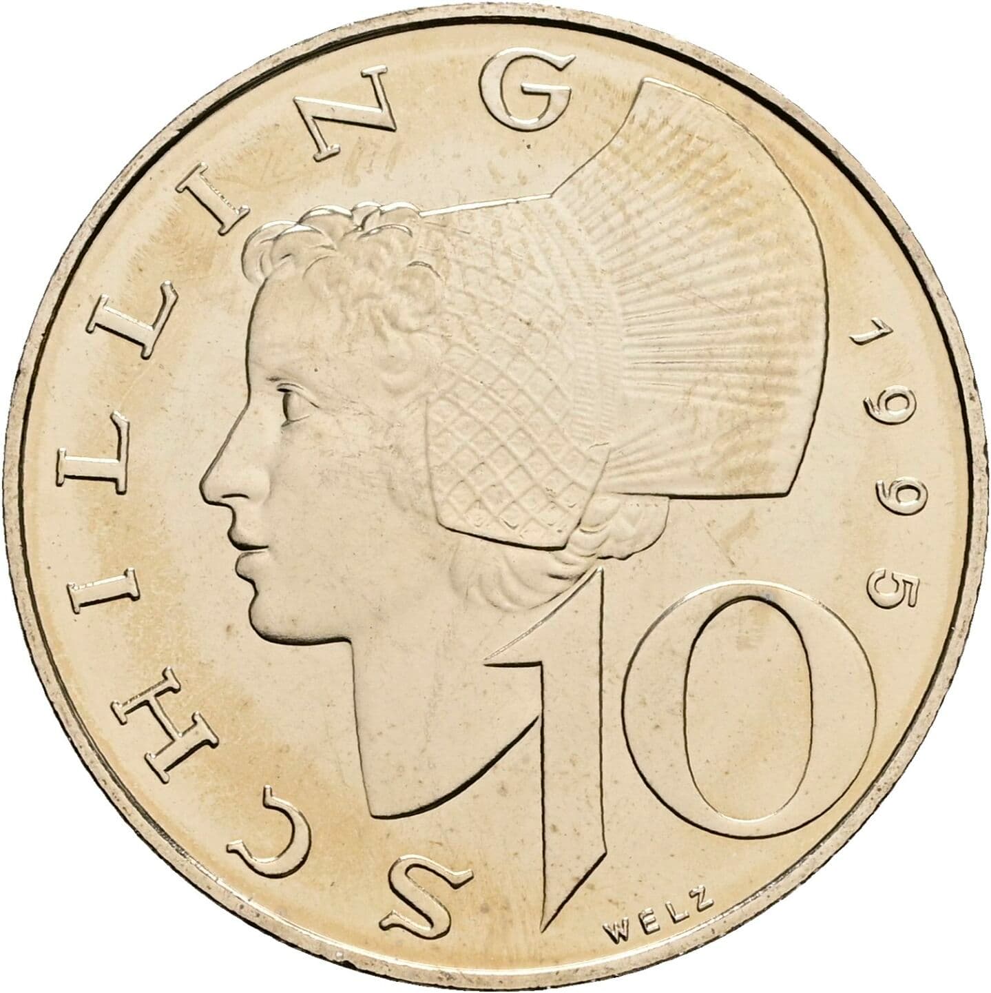 10 Schilling 1995 – Vorderseite