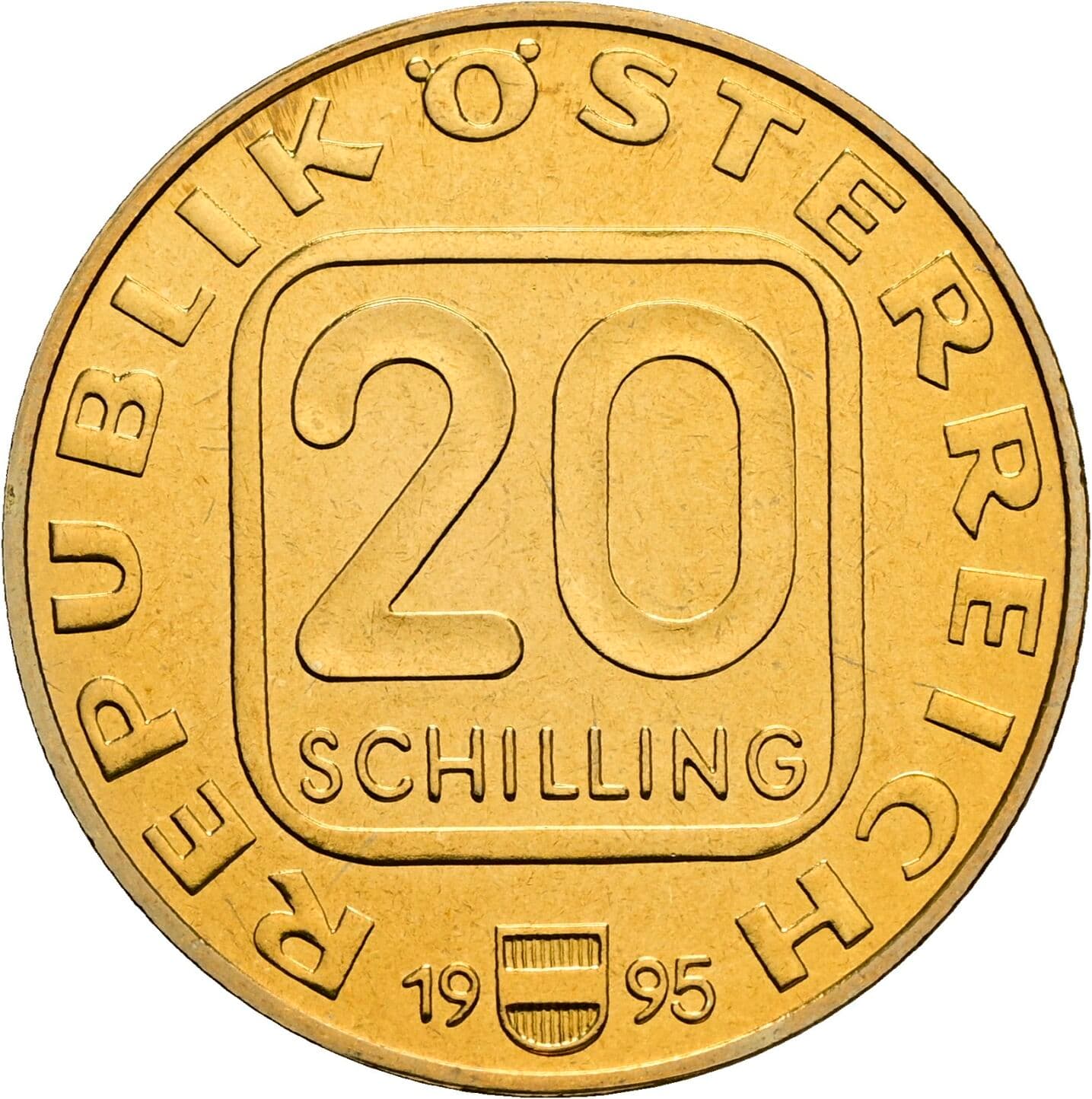 20 Schilling 1995 – Vorderseite