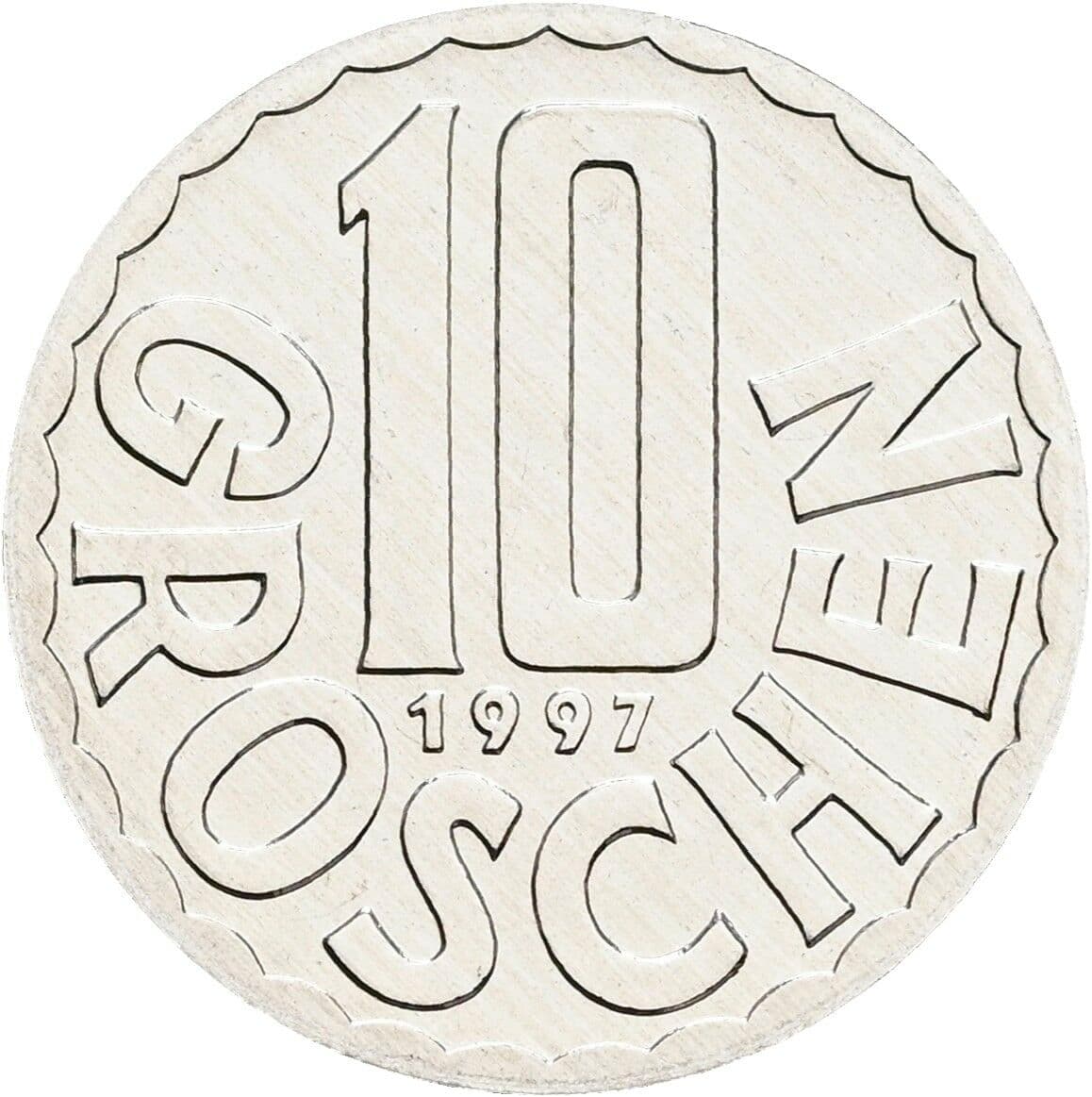 10 Groschen 1997 – Vorderseite