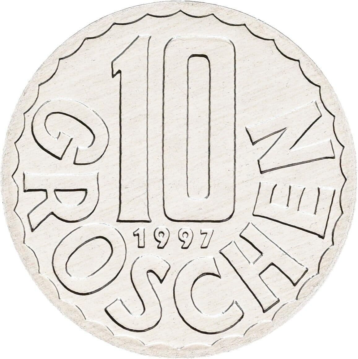 10 Groschen 1997 – Vorderseite