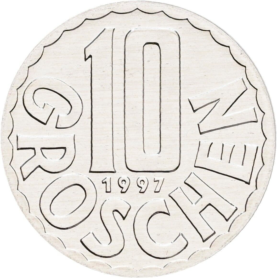 10 Groschen 1997 – Vorderseite
