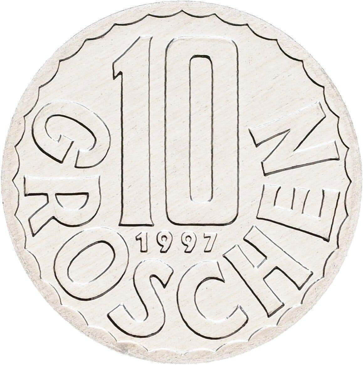 10 Groschen 1997 – Vorderseite