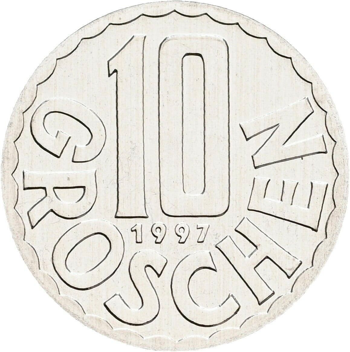10 Groschen 1997 – Vorderseite