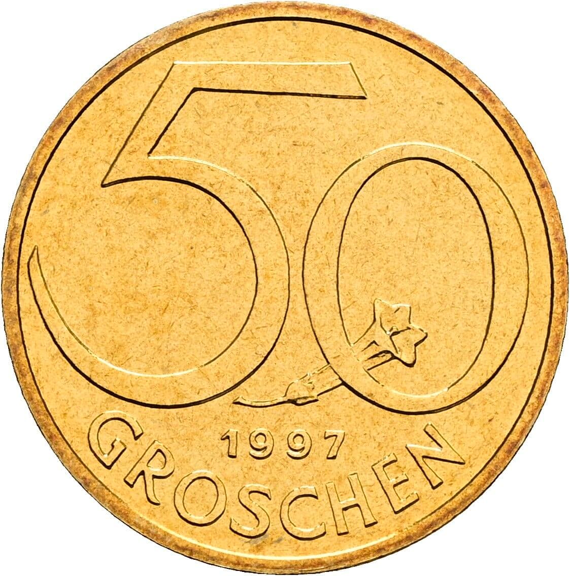 50 Groschen 1997 – Vorderseite