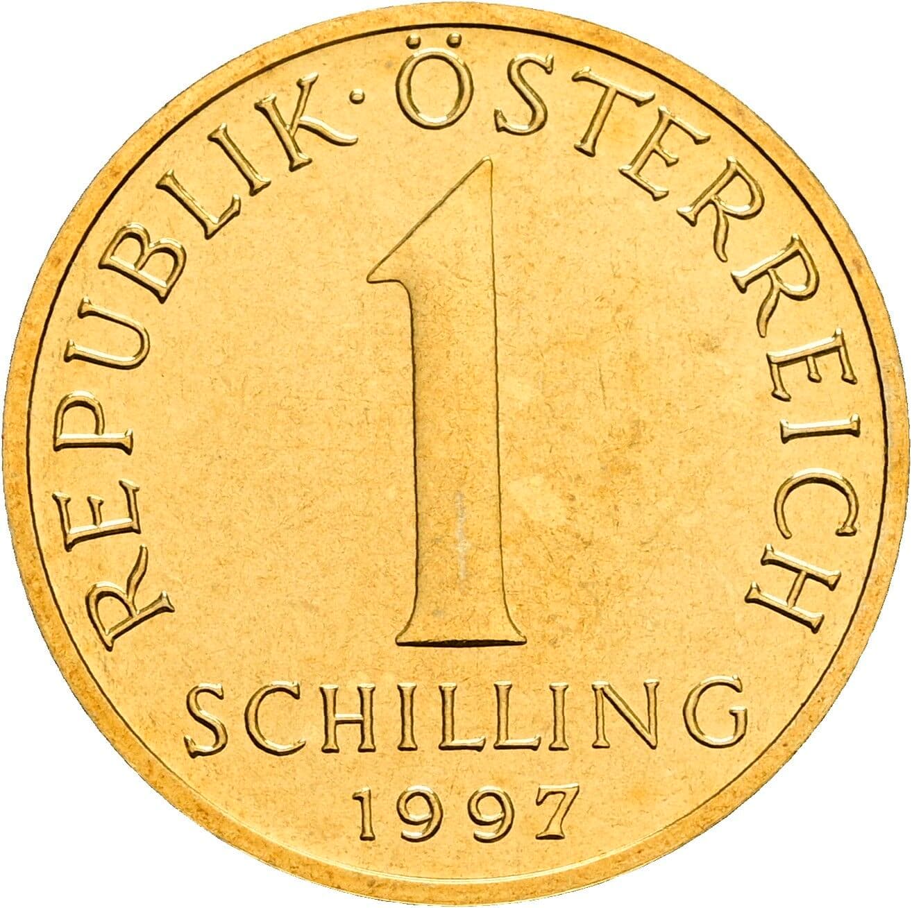 1 Schilling 1997 – Vorderseite