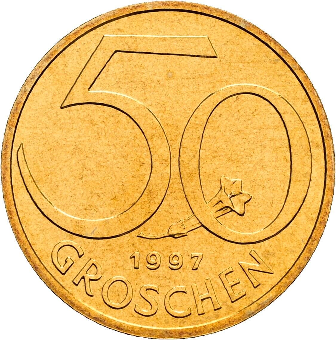 50 Groschen 1997 – Vorderseite
