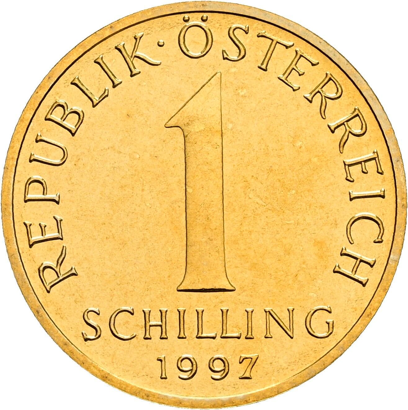 1 Schilling 1997 – Vorderseite