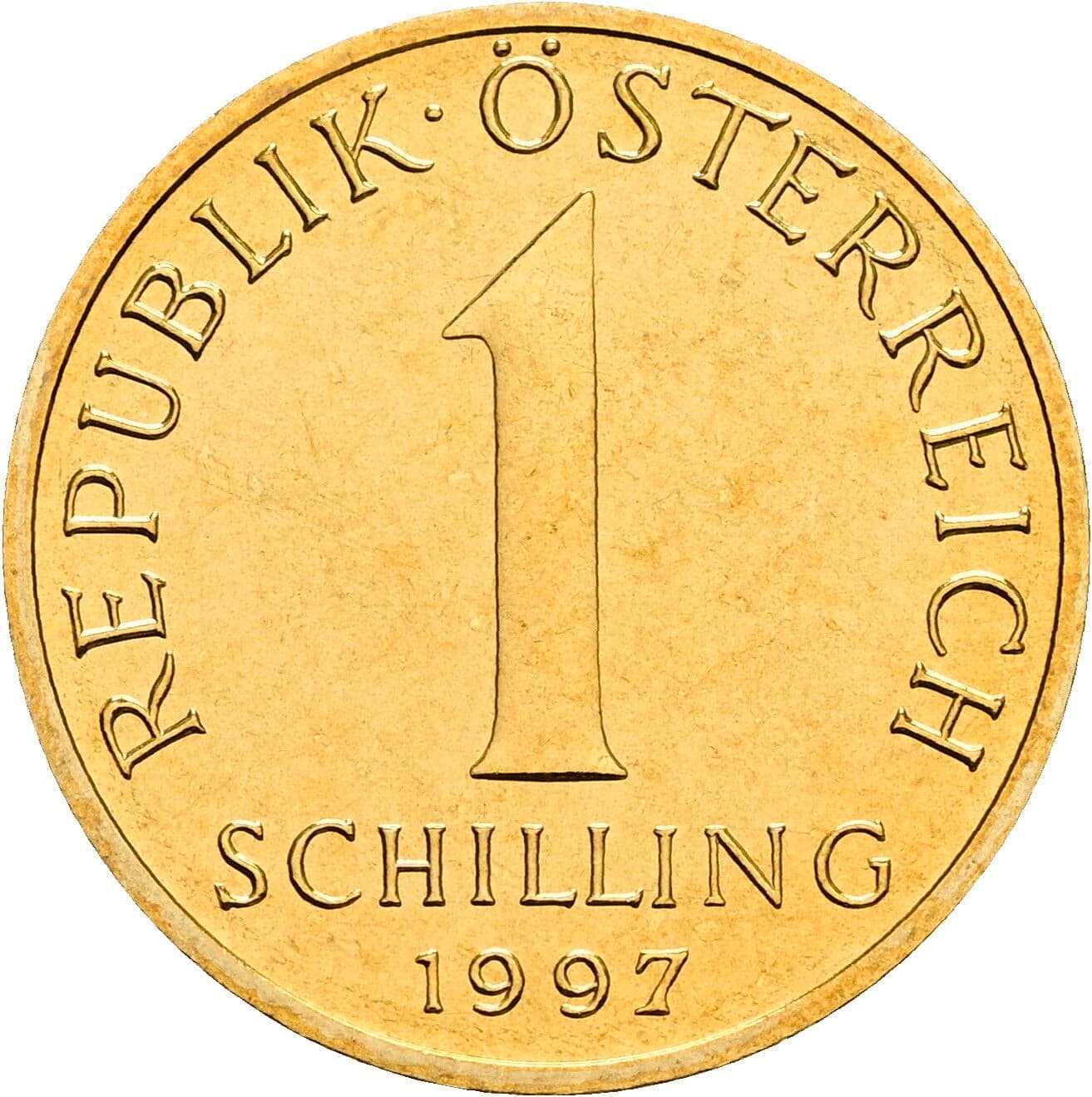 1 Schilling 1997 – Vorderseite