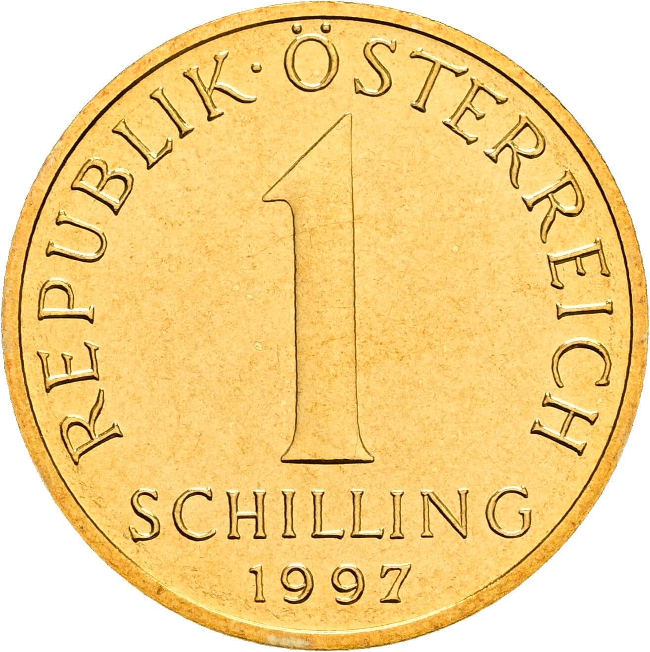 1 Schilling 1997 – Vorderseite