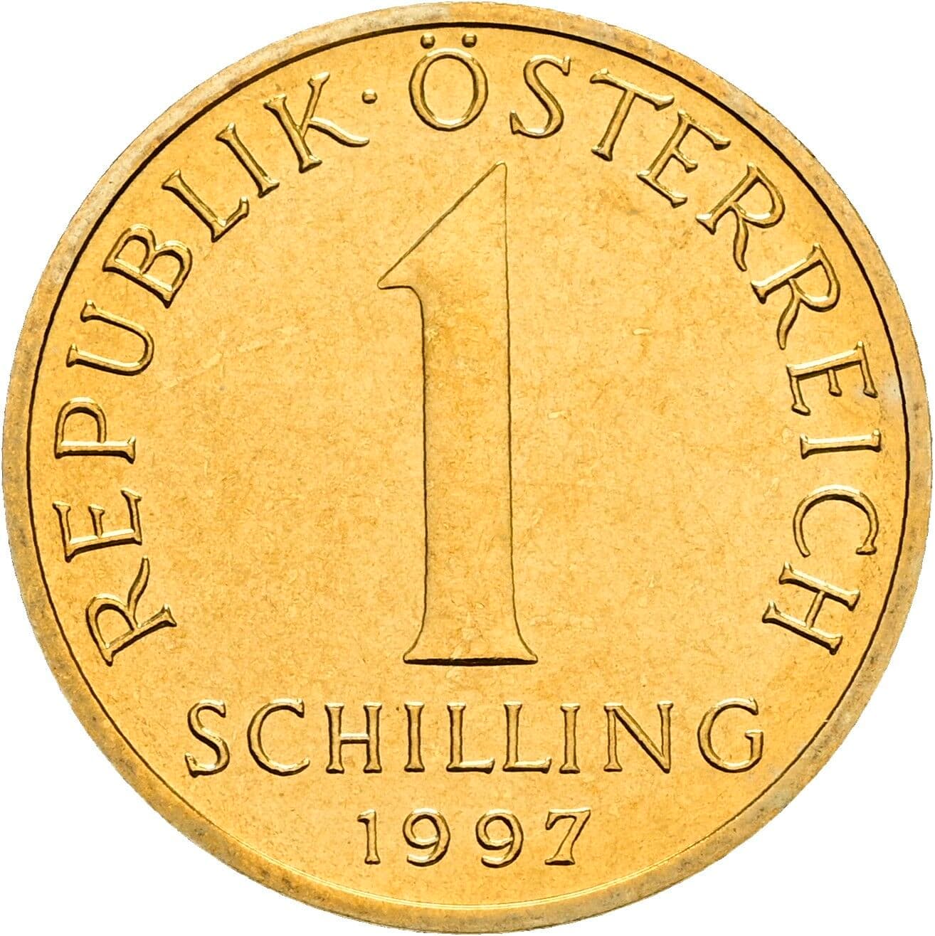 1 Schilling 1997 – Vorderseite
