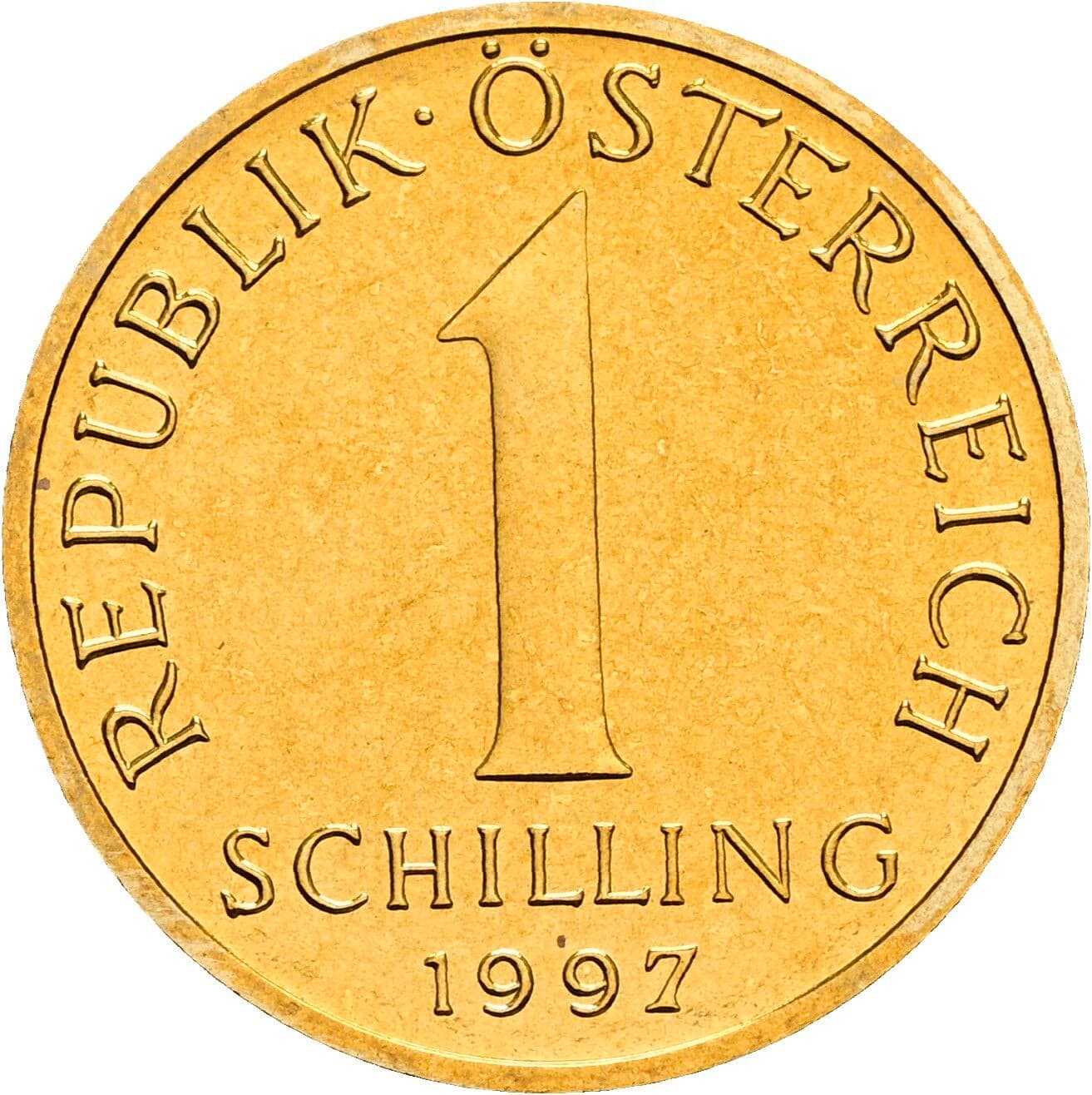 1 Schilling 1997 – Vorderseite