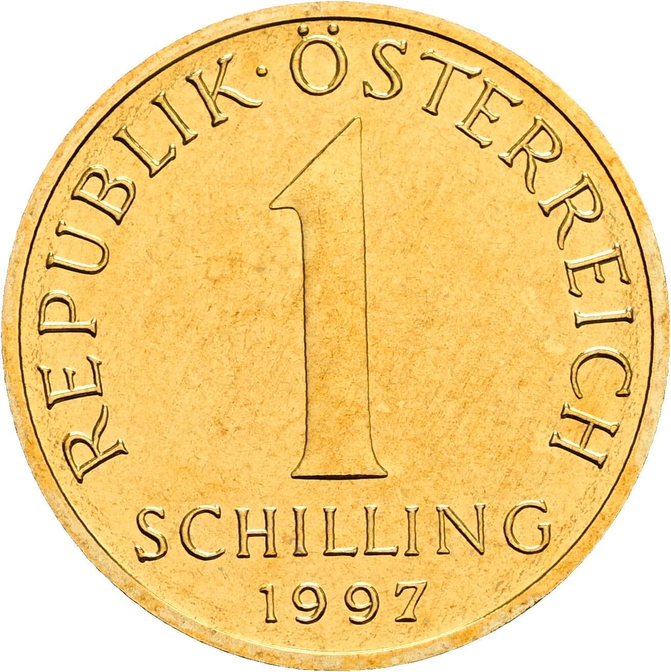 1 Schilling 1997 – Vorderseite
