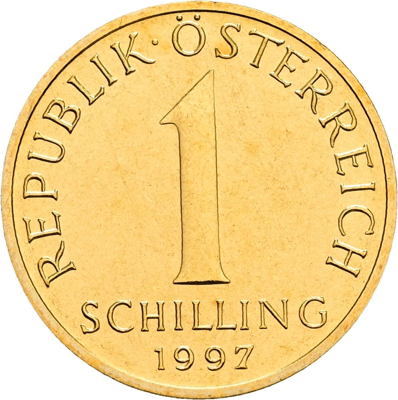 1 Schilling 1997 – Vorderseite
