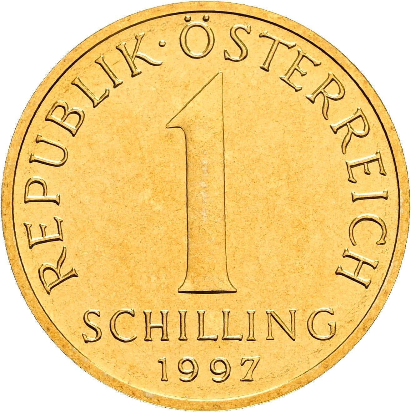 1 Schilling 1997 – Vorderseite