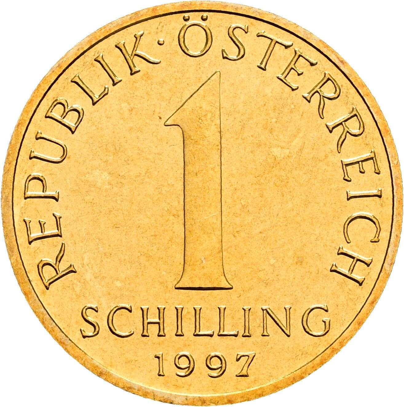1 Schilling 1997 – Vorderseite
