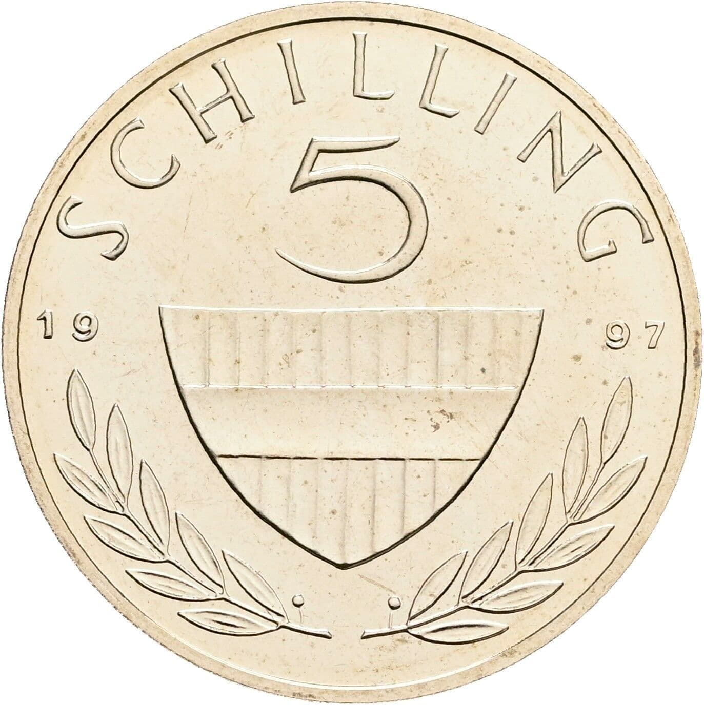 5 Schilling 1997 – Vorderseite