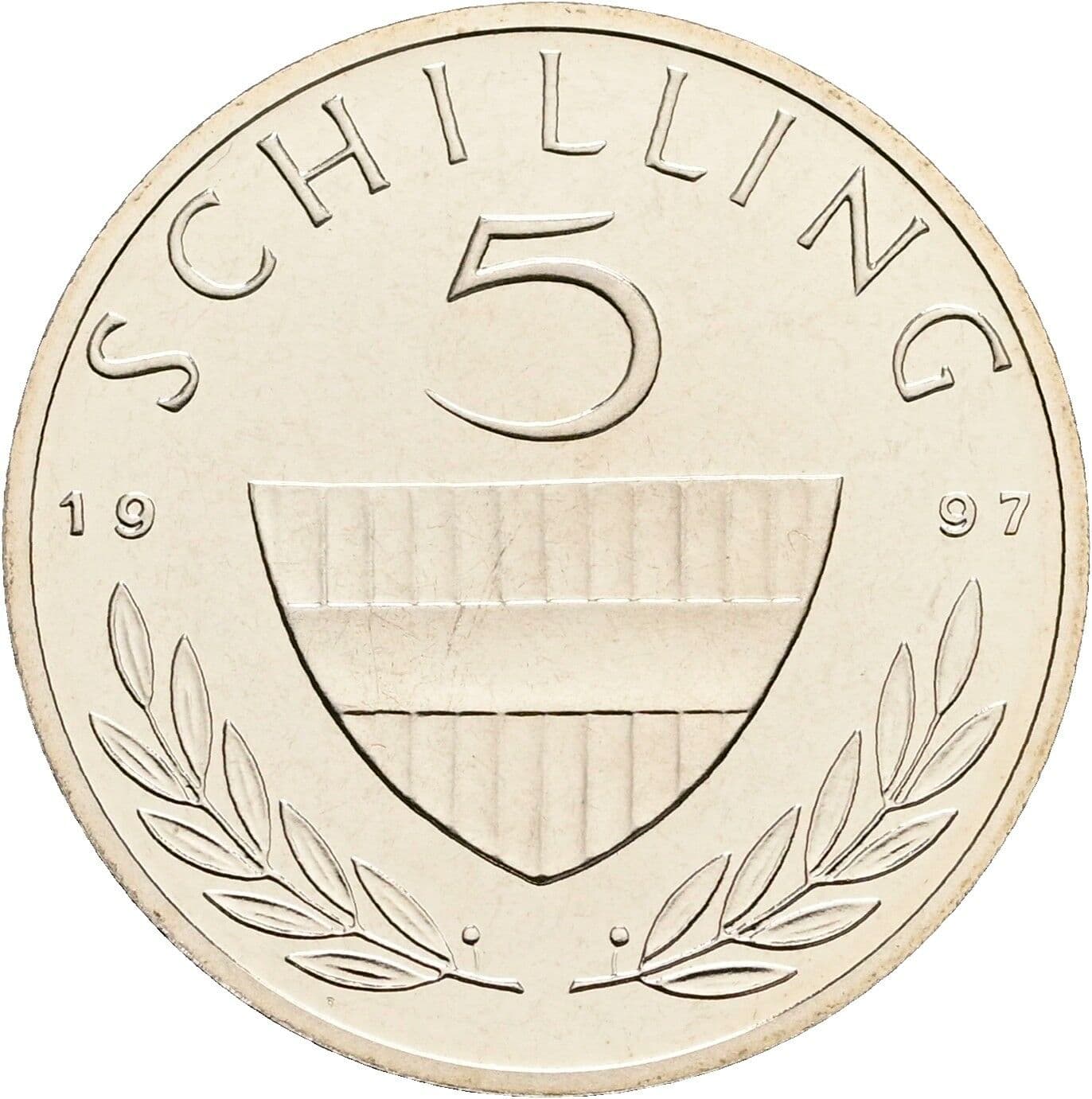 5 Schilling 1997 – Vorderseite