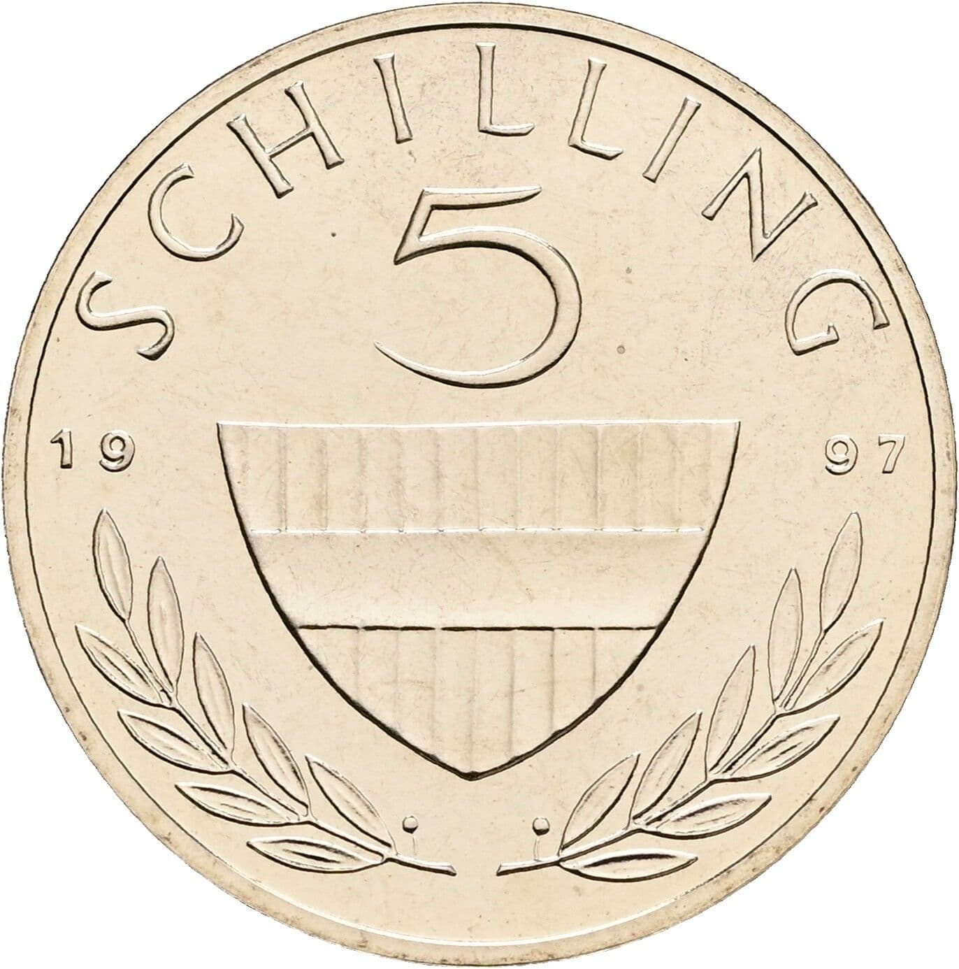 5 Schilling 1997 – Vorderseite