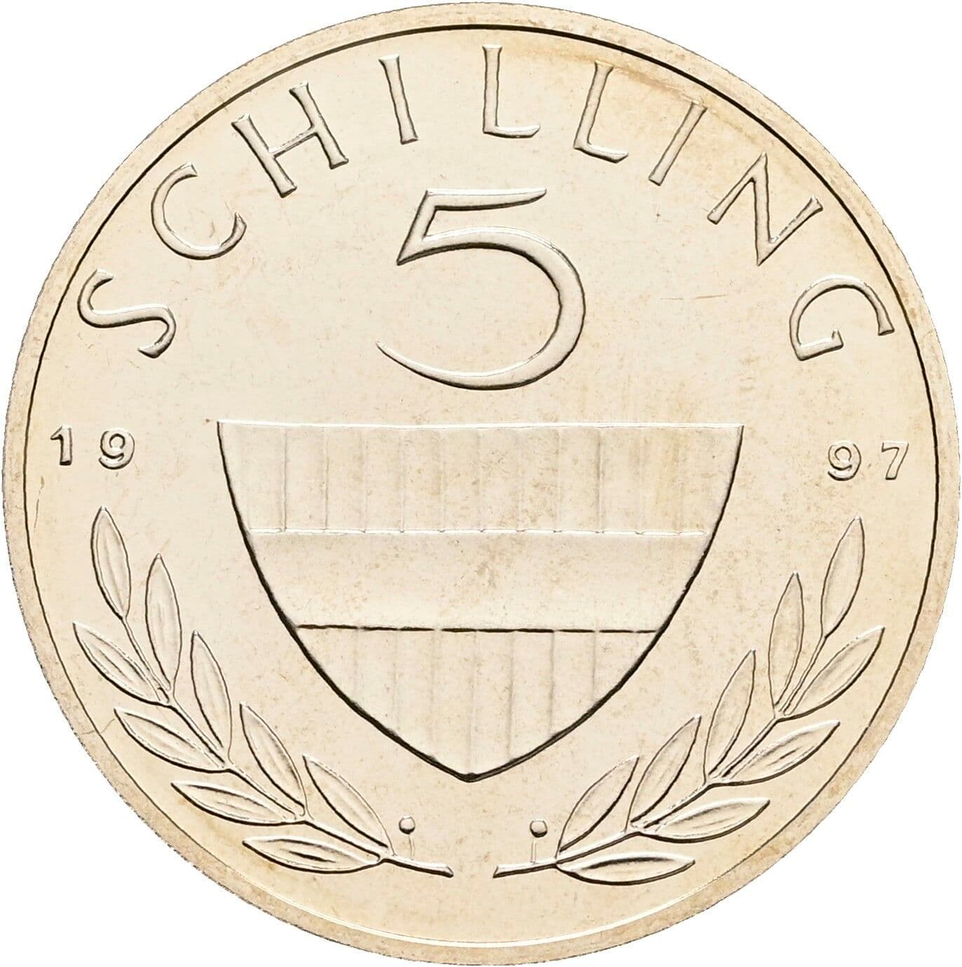 5 Schilling 1997 – Vorderseite