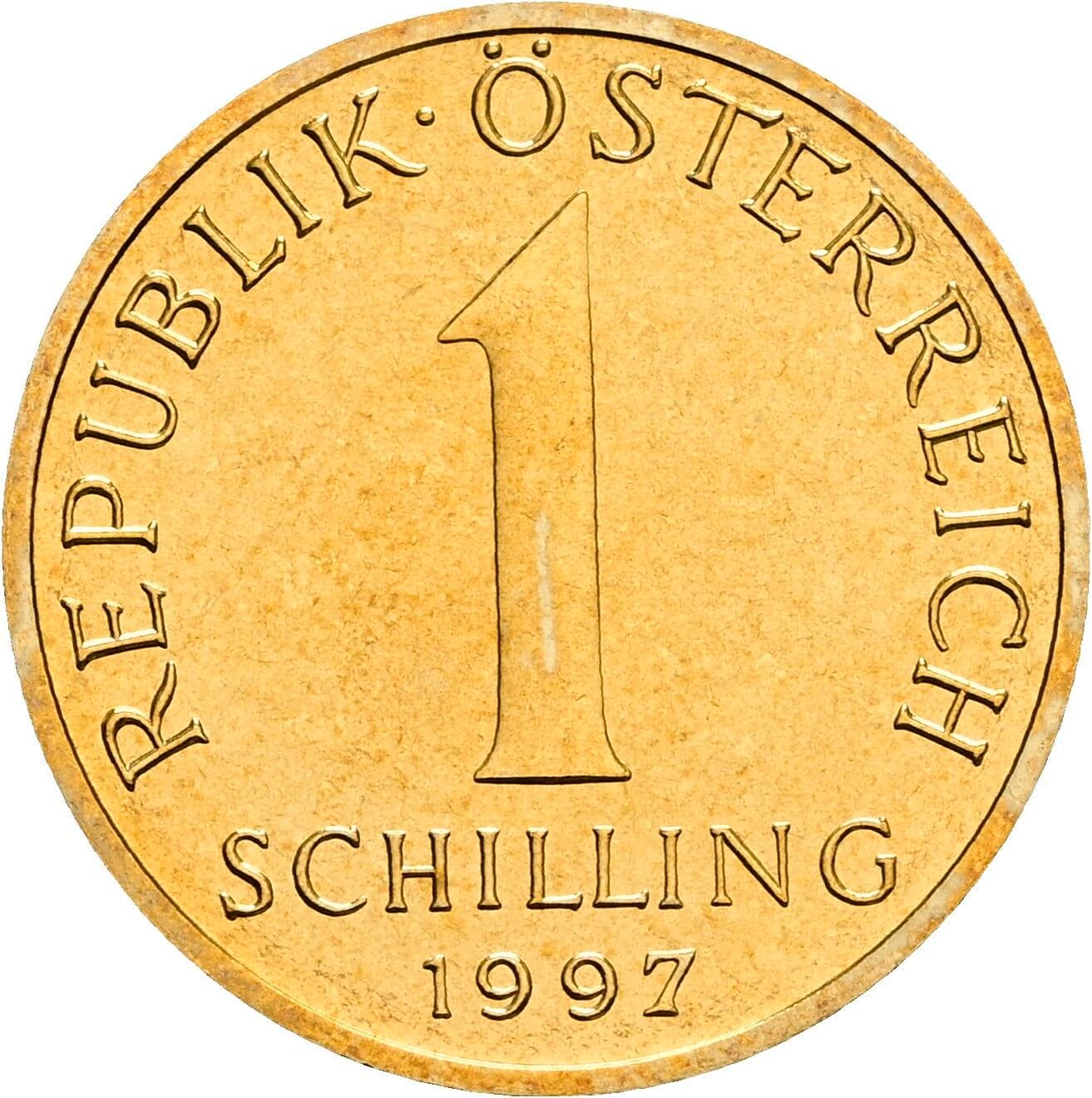1 Schilling 1997 – Vorderseite