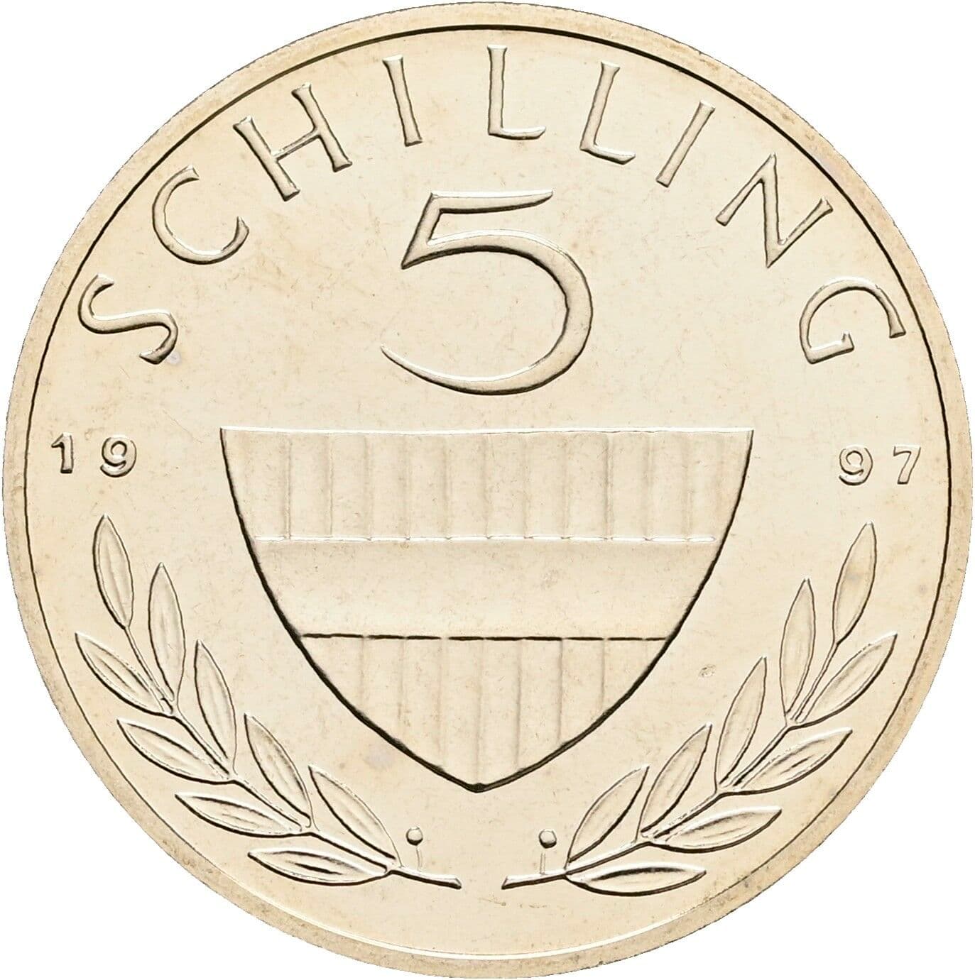 5 Schilling 1997 – Vorderseite