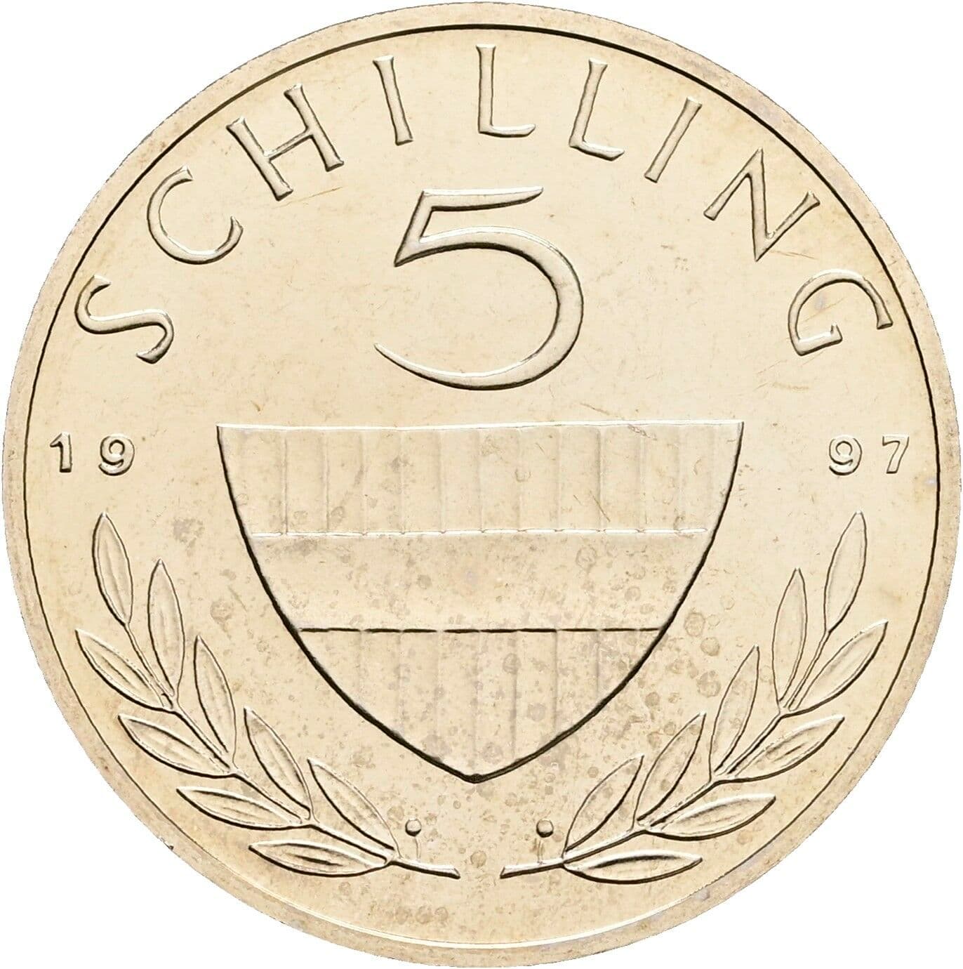 5 Schilling 1997 – Vorderseite