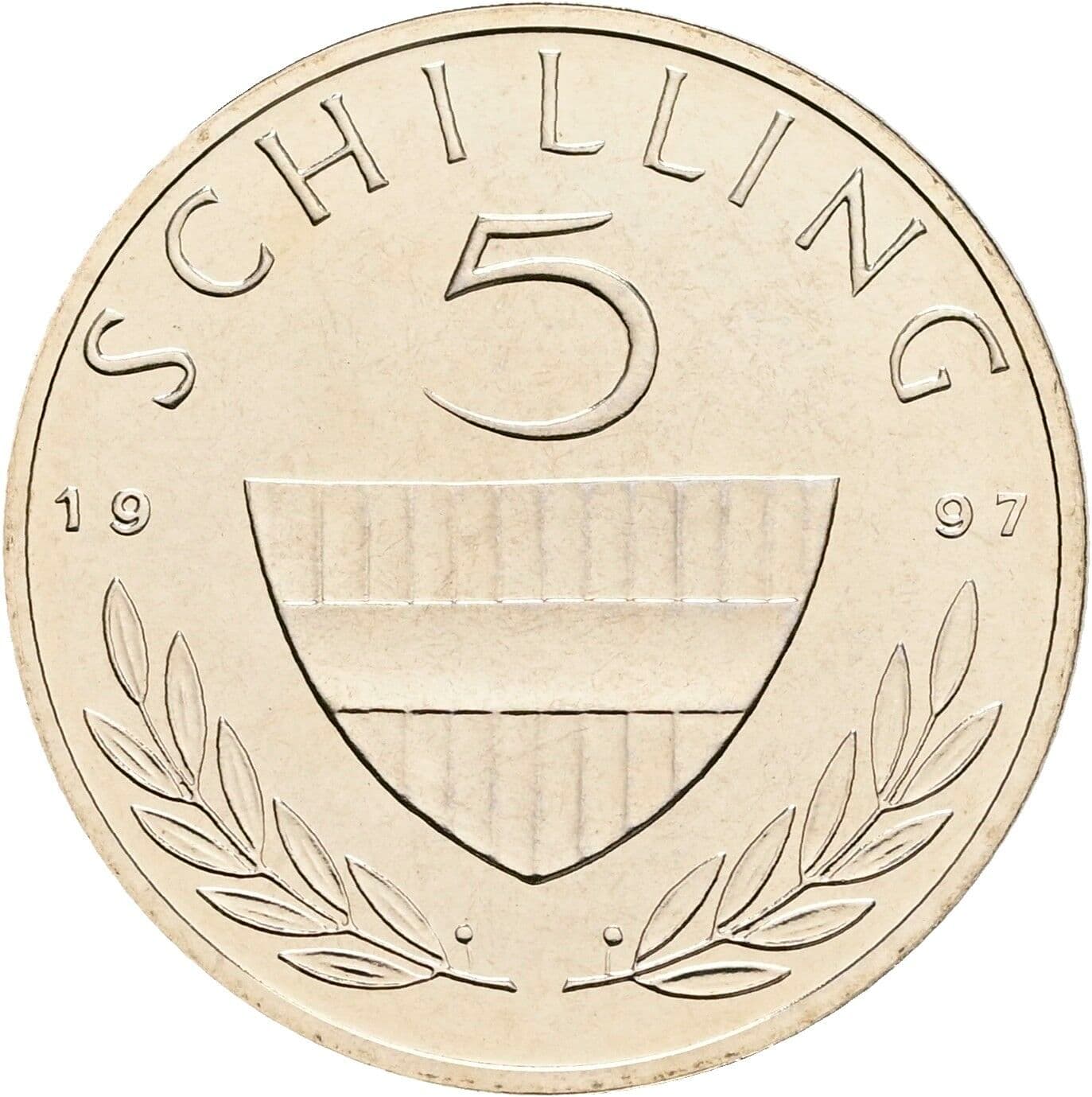 5 Schilling 1997 – Vorderseite