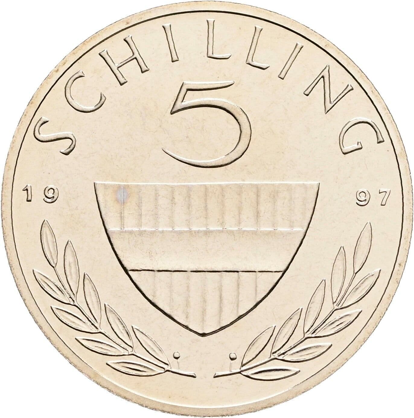 5 Schilling 1997 – Vorderseite