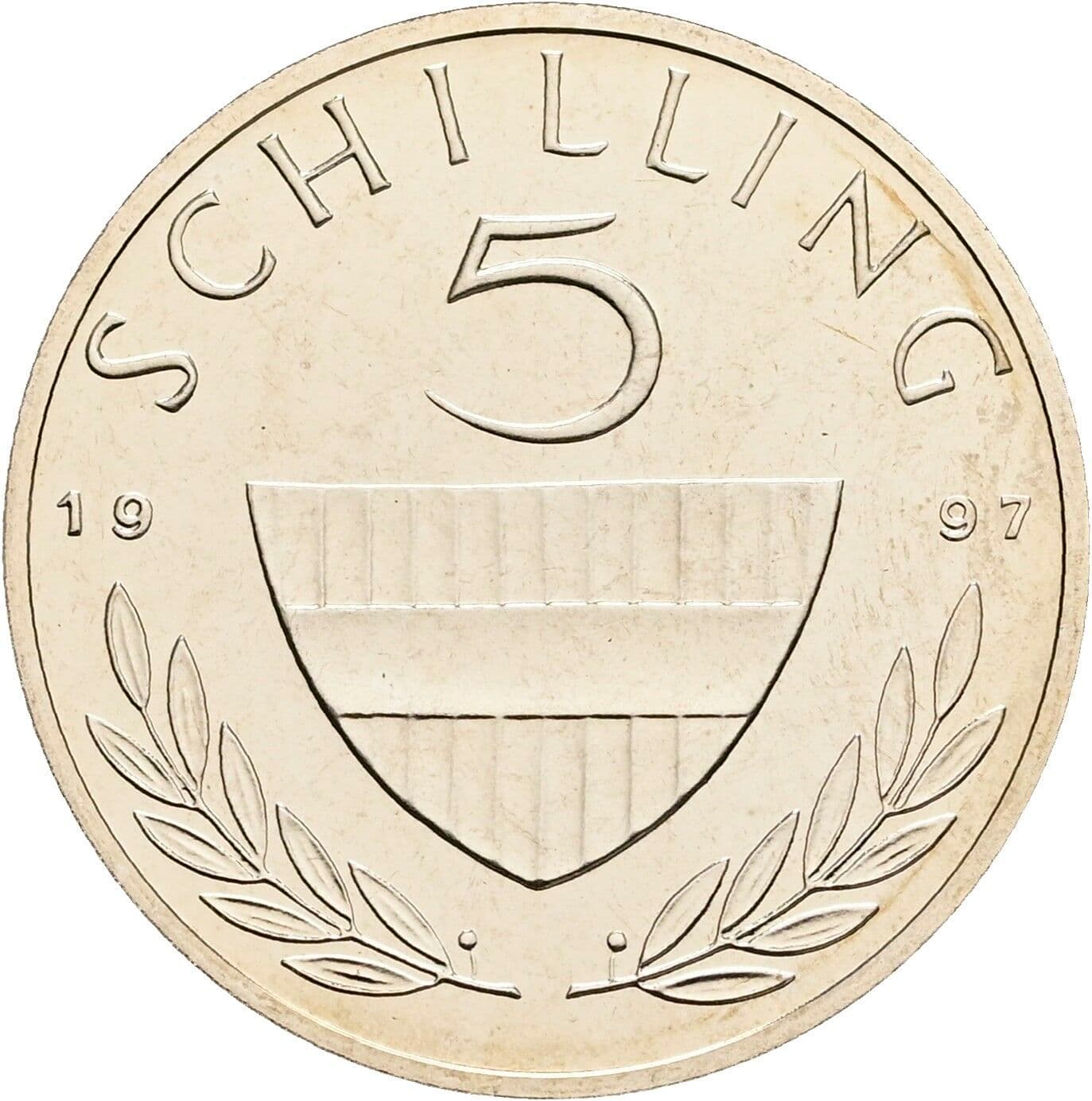 5 Schilling 1997 – Vorderseite