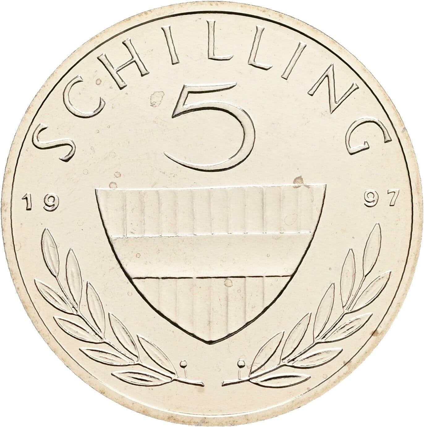 5 Schilling 1997 – Vorderseite