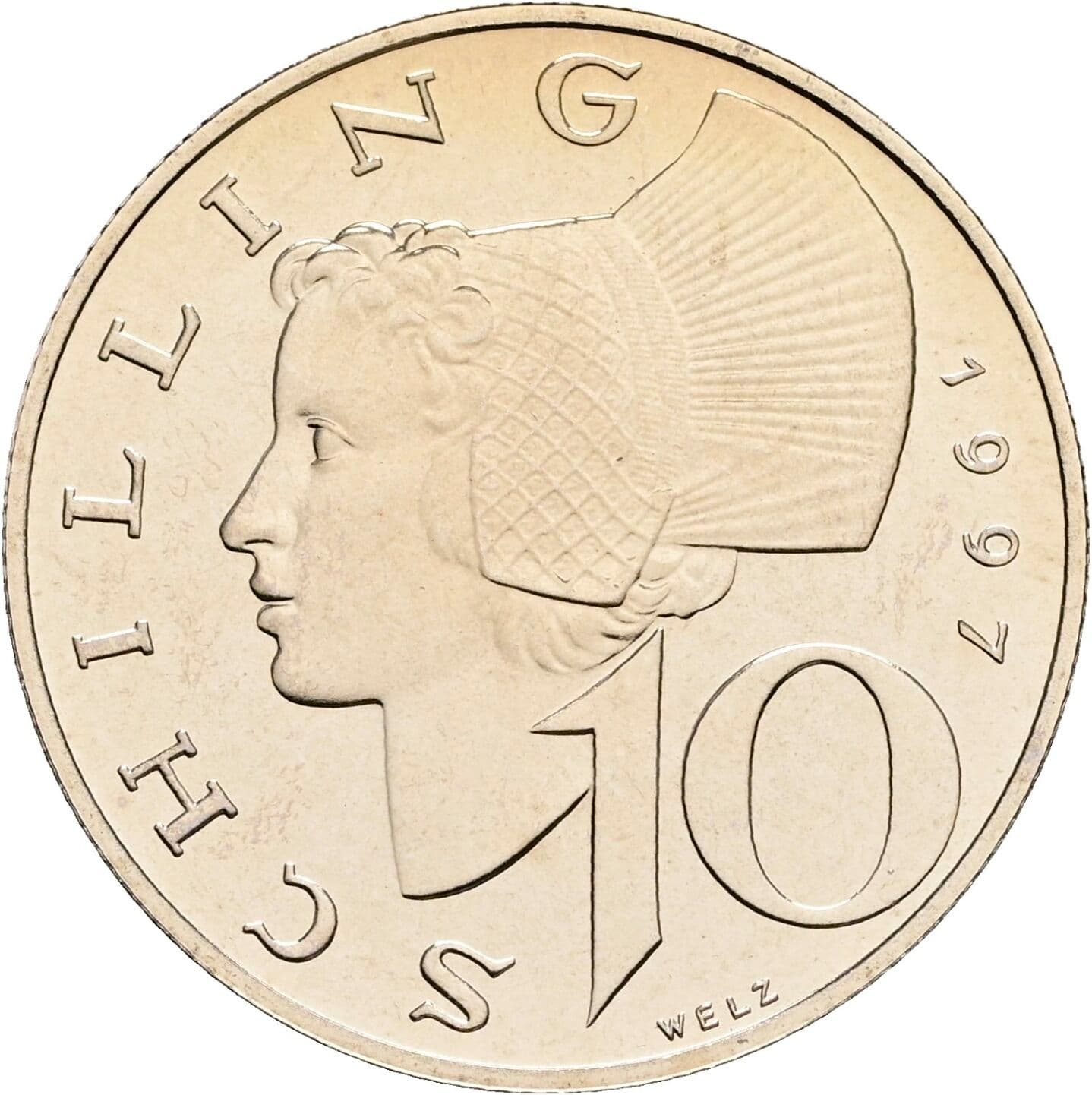 10 Schilling 1997 – Vorderseite