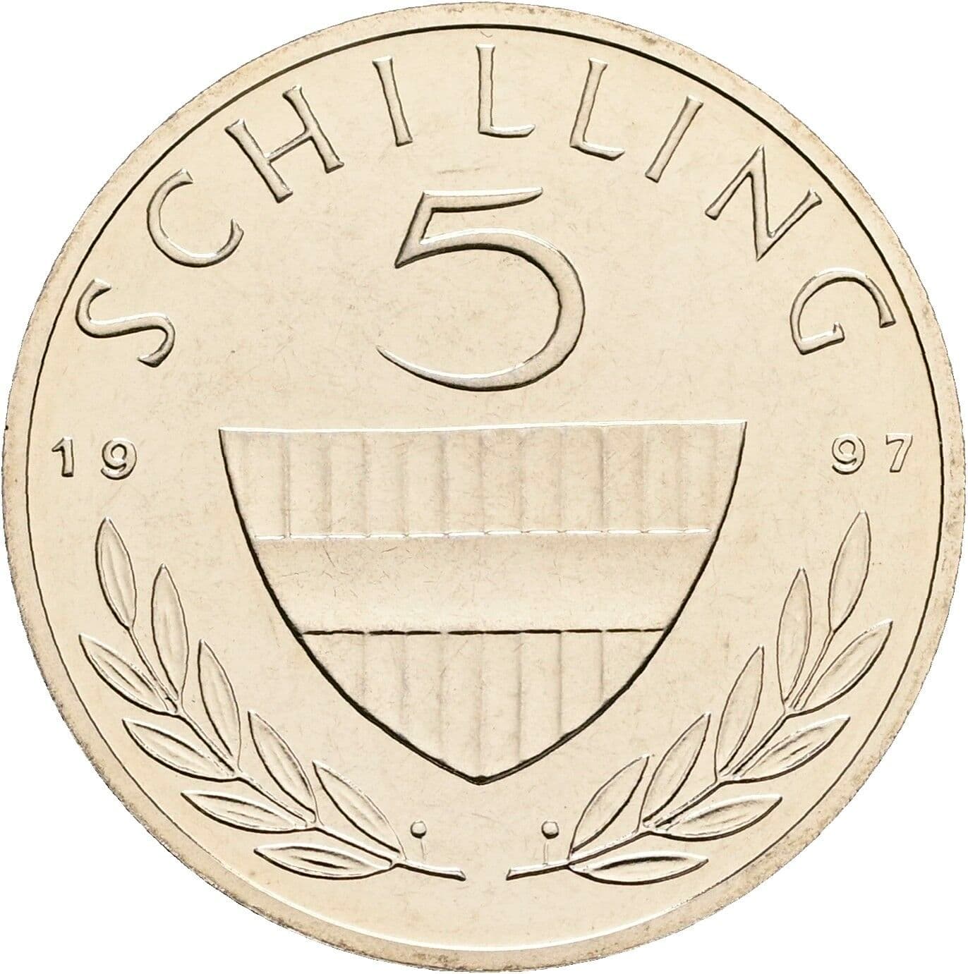 5 Schilling 1997 – Vorderseite
