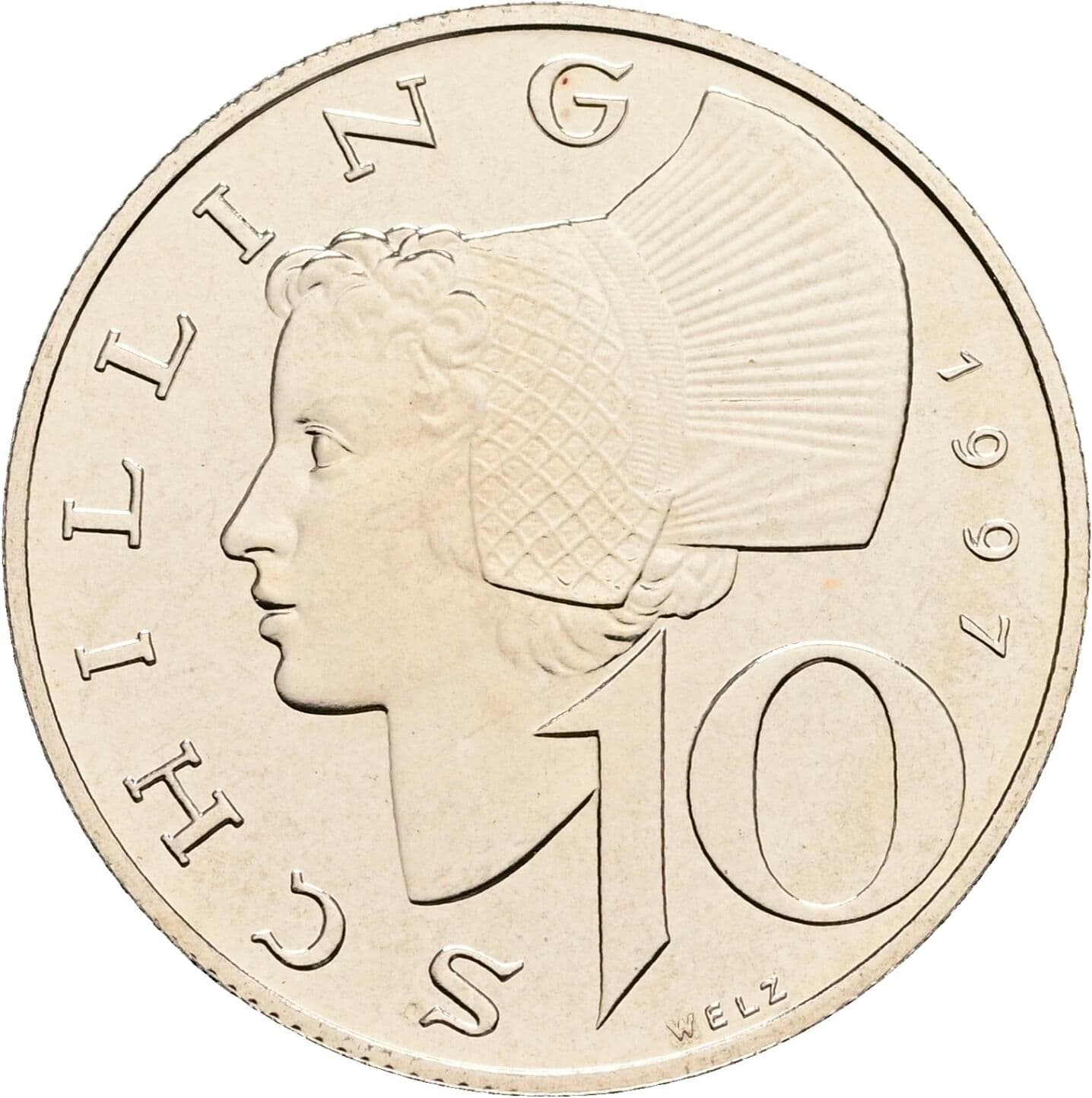 10 Schilling 1997 – Vorderseite