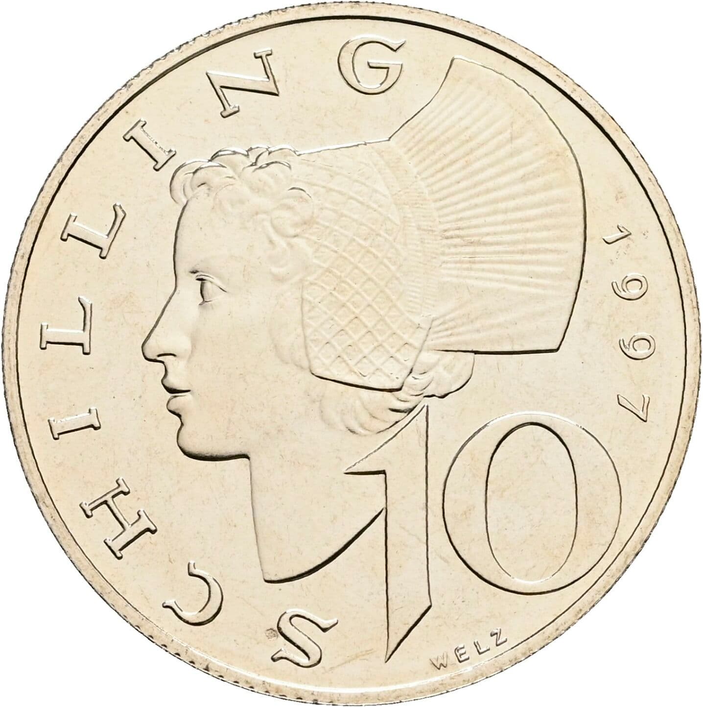 10 Schilling 1997 – Vorderseite