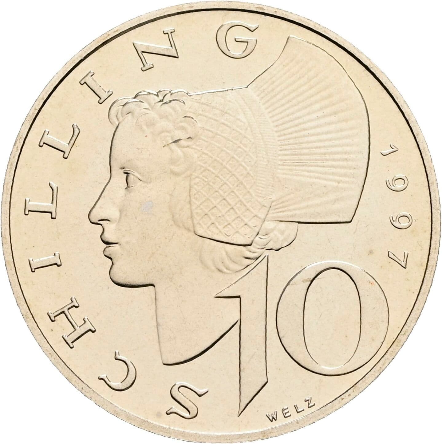 10 Schilling 1997 – Vorderseite