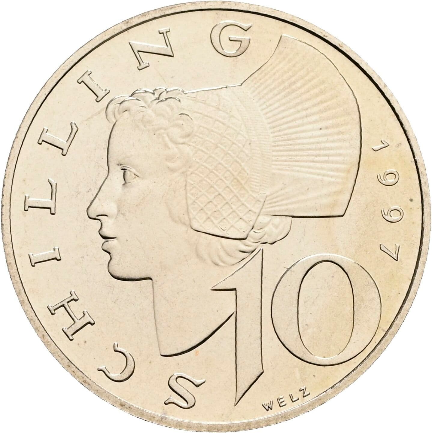 10 Schilling 1997 – Vorderseite