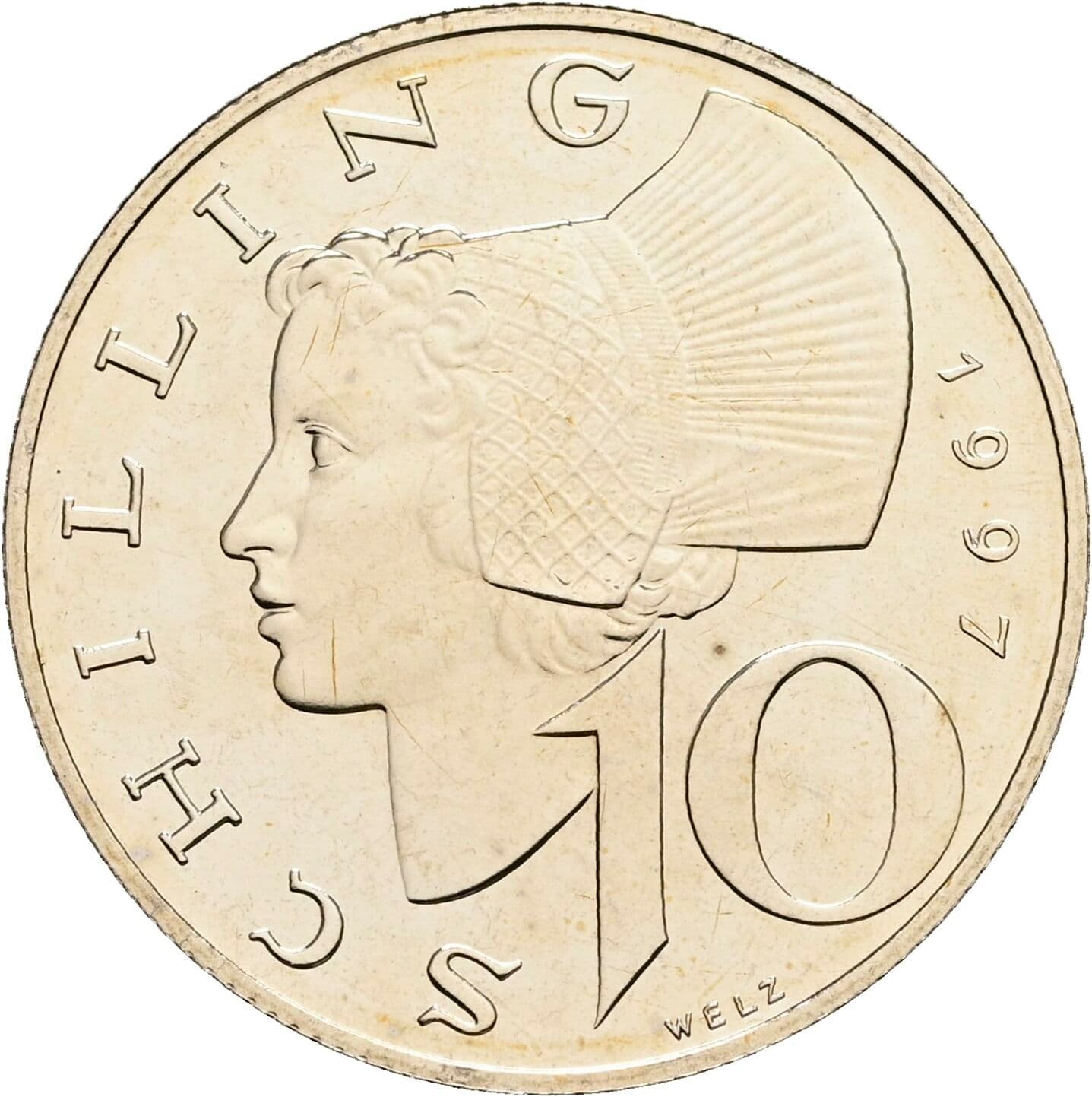 10 Schilling 1997 – Vorderseite