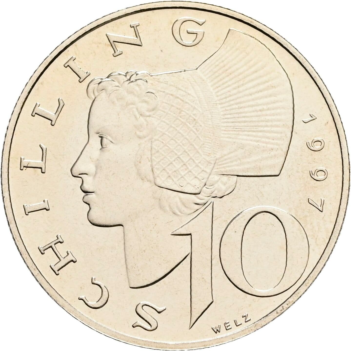 10 Schilling 1997 – Vorderseite