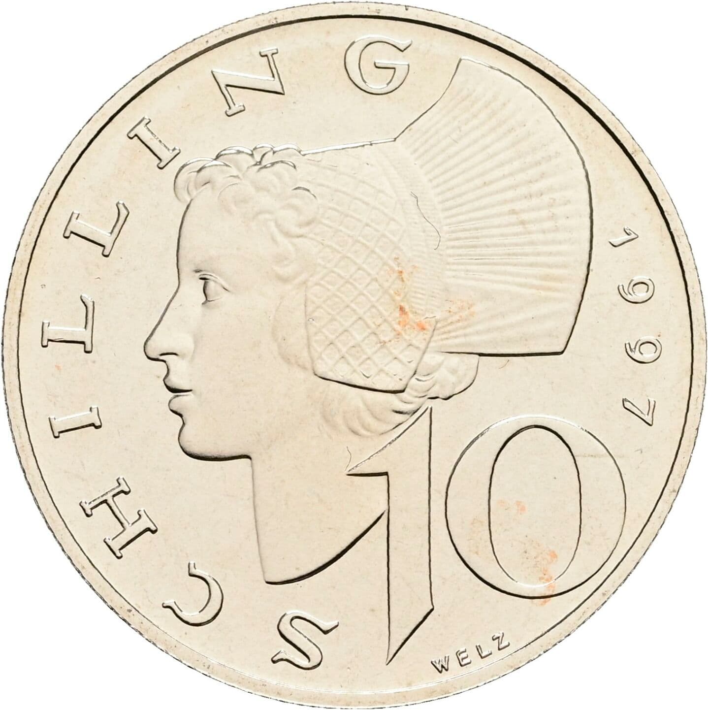 10 Schilling 1997 – Vorderseite