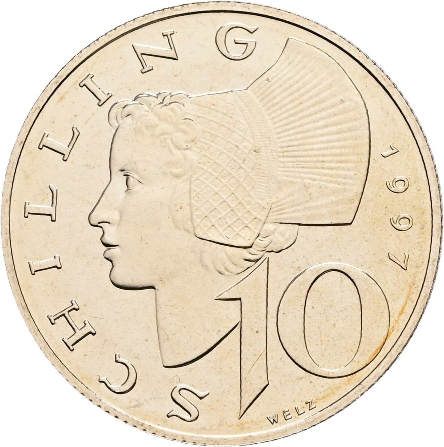 10 Schilling 1997 – Vorderseite