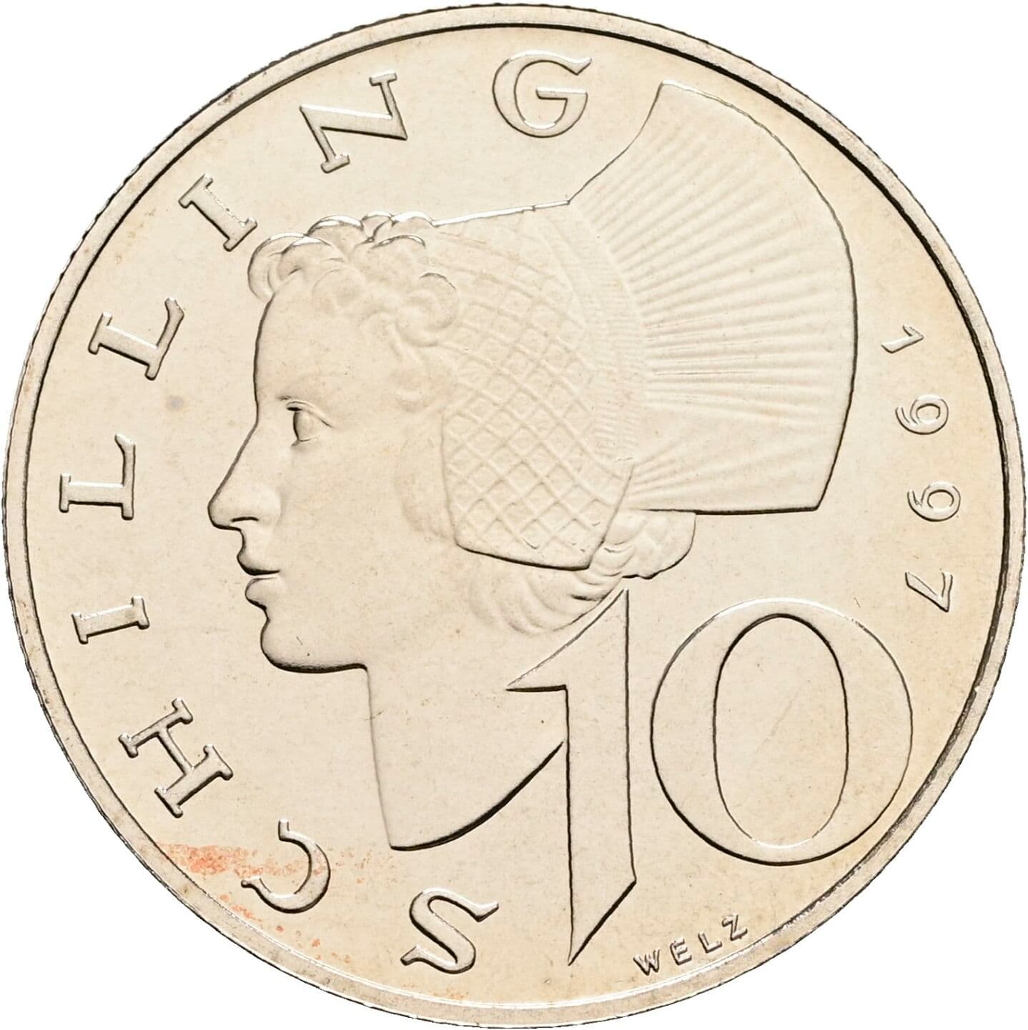 10 Schilling 1997 – Vorderseite