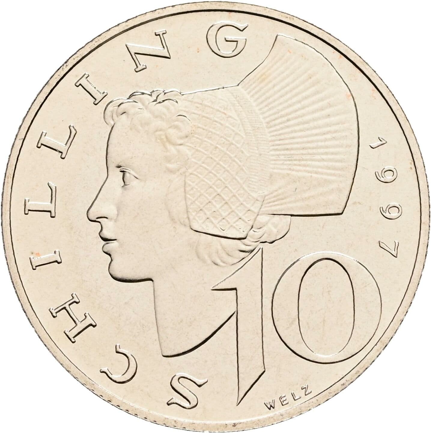 10 Schilling 1997 – Vorderseite