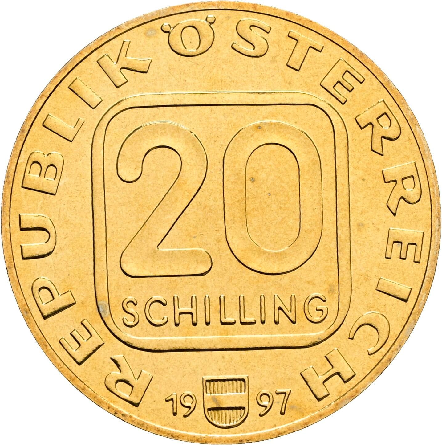 20 Schilling 1997 – Vorderseite