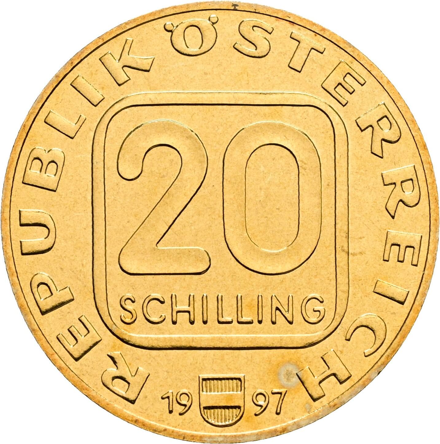 20 Schilling 1997 – Vorderseite