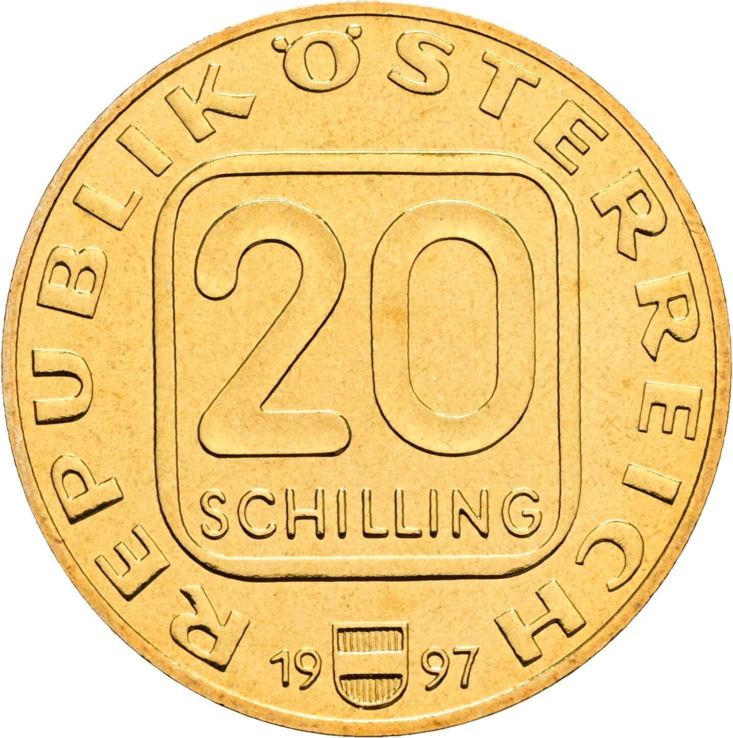 20 Schilling 1997 – Vorderseite