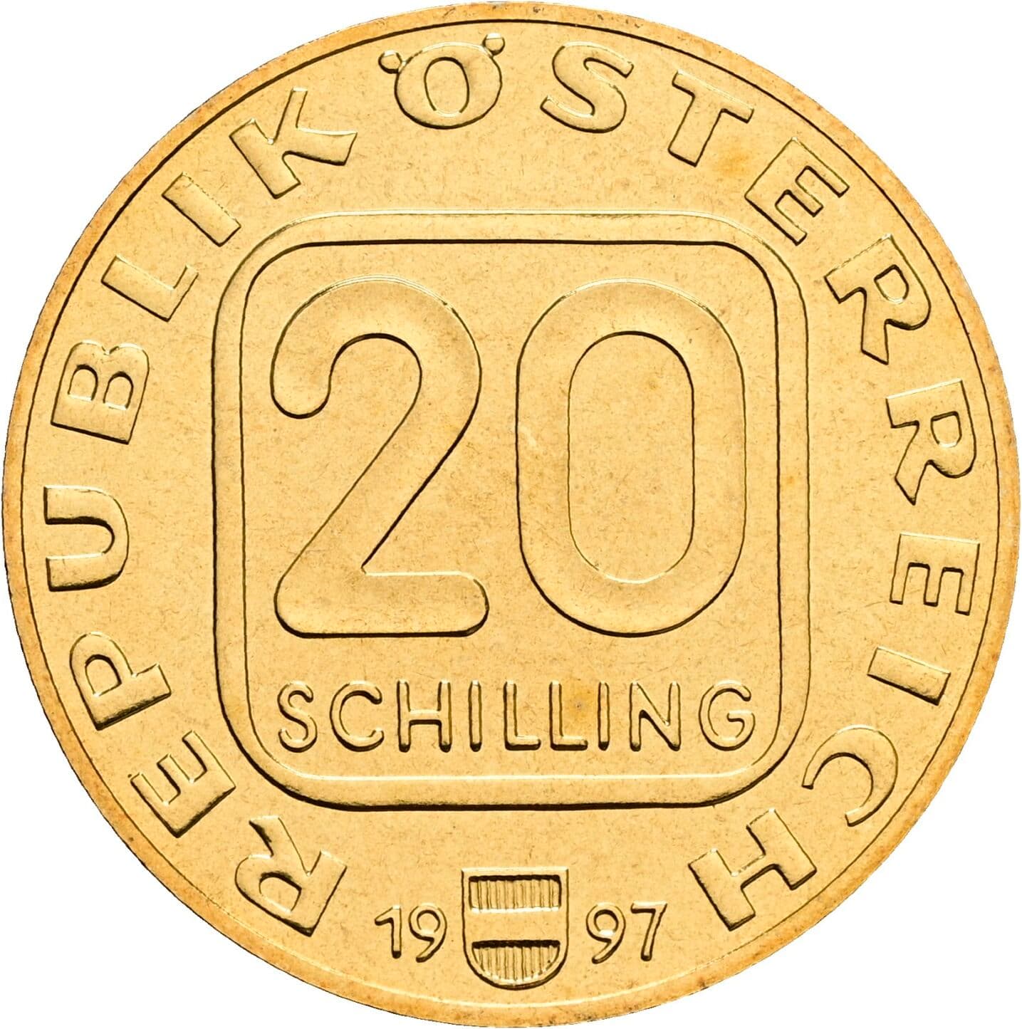20 Schilling 1997 – Vorderseite