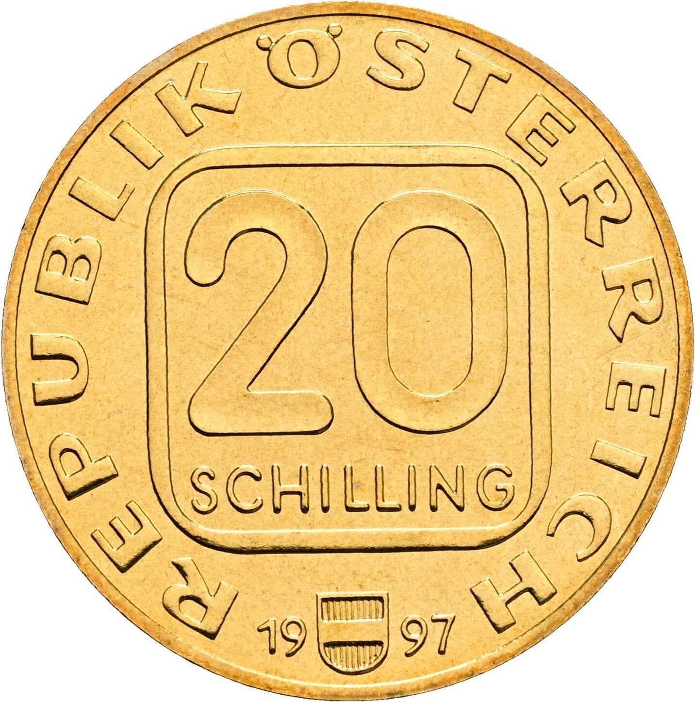20 Schilling 1997 – Vorderseite